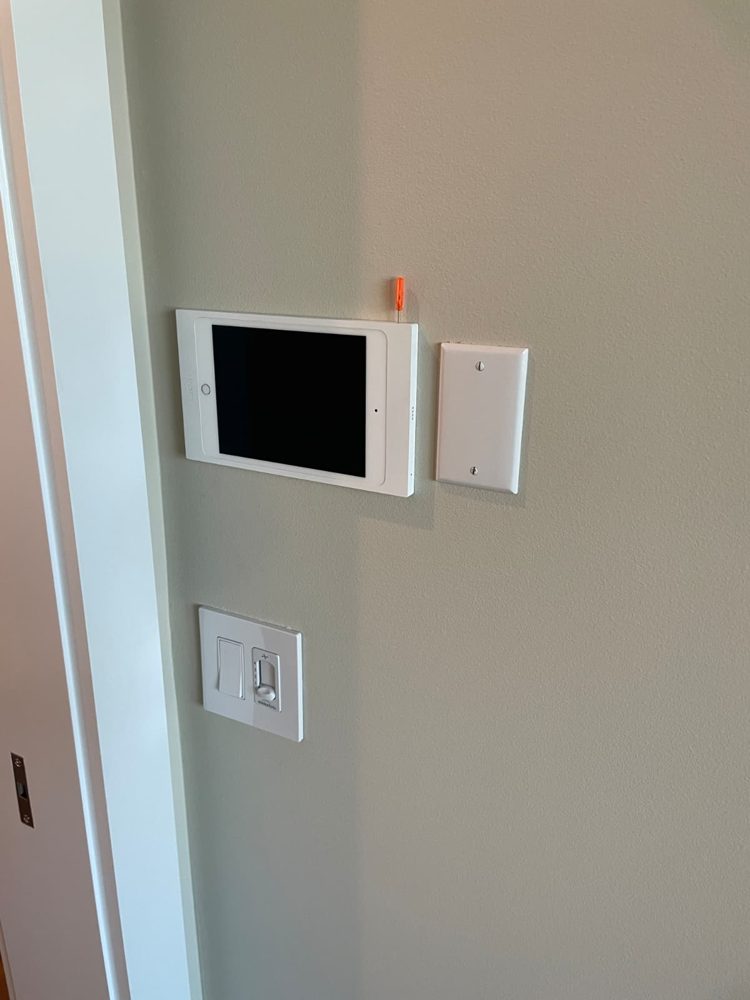 Wall control panel and touchscreen