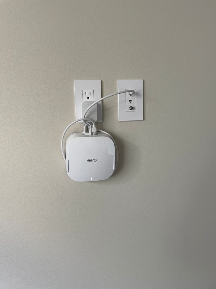 Wall-mounted wireless access point