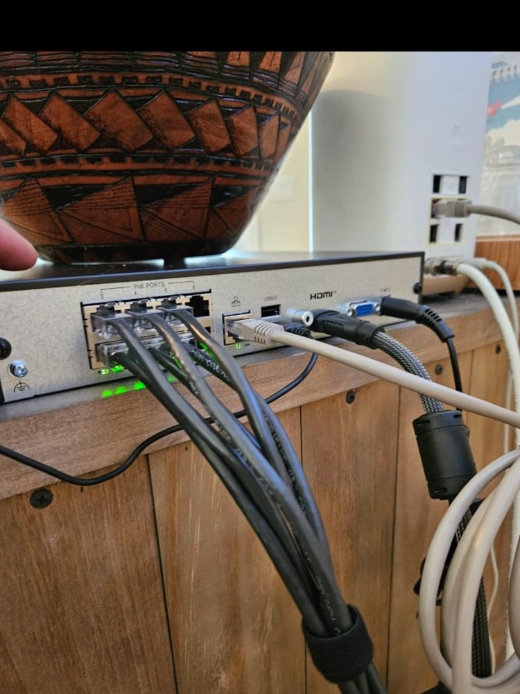 Clean low-voltage cable runs